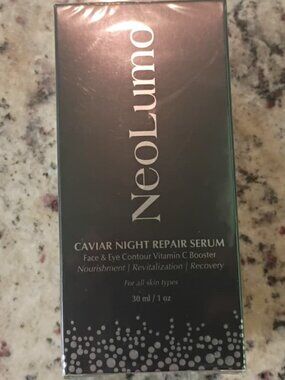 NEOLUMO ANTI AGING CAVIAR NIGHT REPAIR SERUM-FACE &EYE CONTOUR VITAMIN C BOOSTER